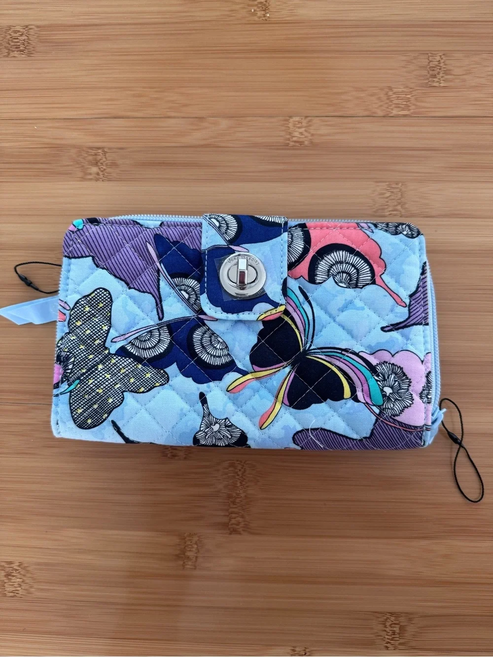 NWOT Vera Bradley RFID turnlock wallet in Butterfly By